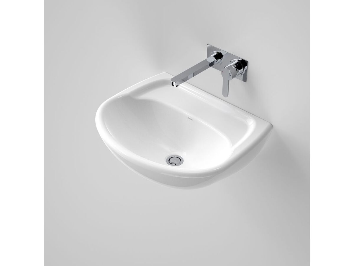 Caravelle Wall Basin 1 Taphole 550mm White
