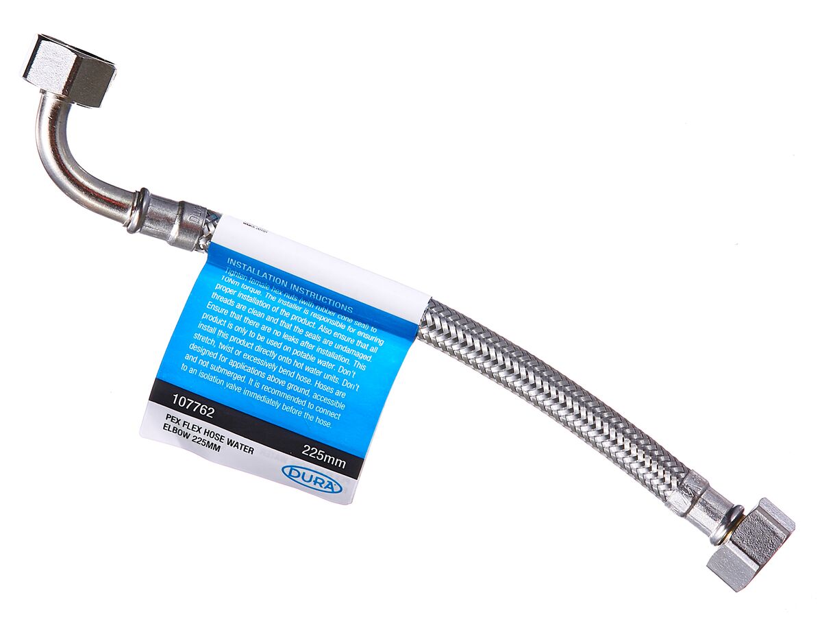 Dura Pex Flex Hose Water Elbow 225mm from Reece