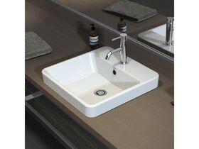 Carboni Seamless Inset Vanity Basin Overflow 1 Taphole White