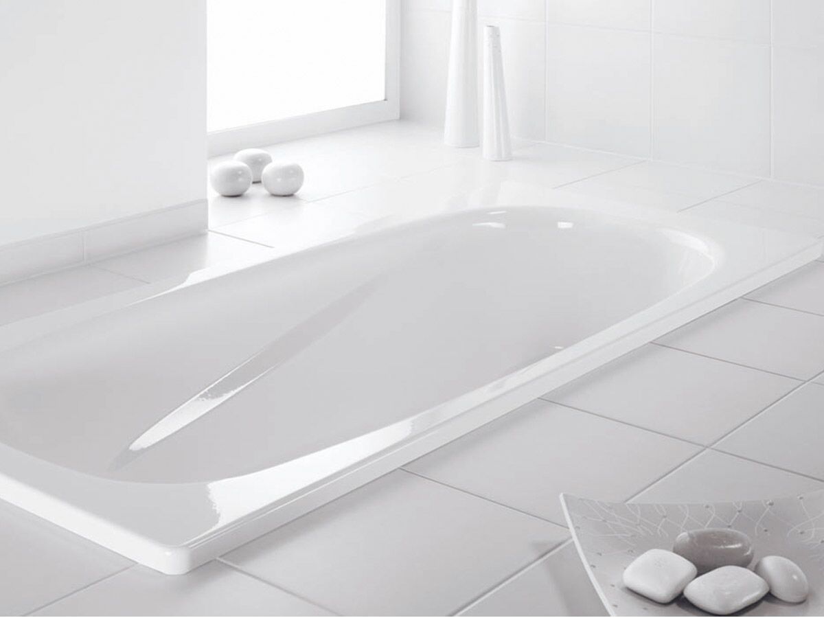 Kado Lux Bath Pressed Steel 1700mm x 750mm White