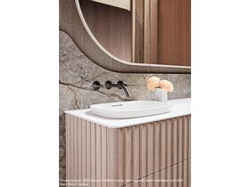 ISSY Cloud II 1800mm Vanity with Legs with Semi Inset Basin and ISSY Halo Mirror Cabinet