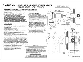 Installation Instructions - Urbane II Bath - Bath-Shower Mixer
