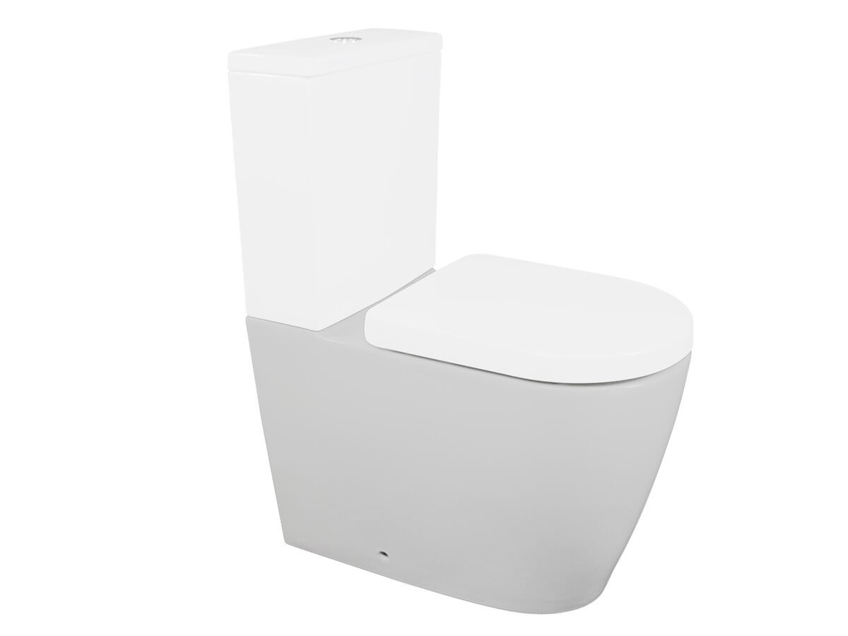 Kado Lux Overheight Close Coupled Back to Wall Pan Back Inlet White (4 Star)