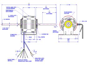Fasco Fan Motor 240V 3 Speed 425W 8061S109-01S