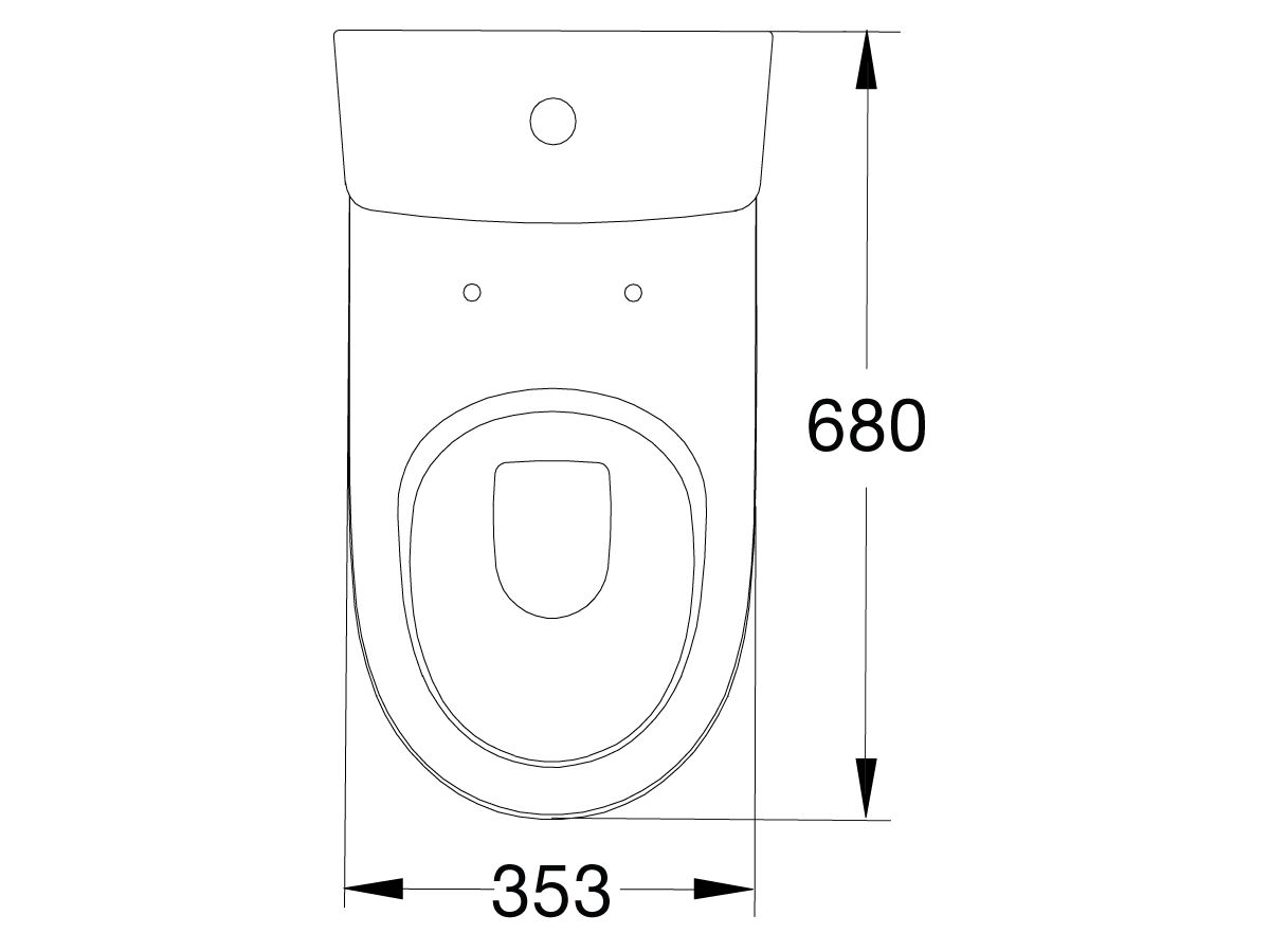 American Standard Cygnet Close Coupled Back to Wall Back Inlet Toilet Suite with a Soft Close Quick Release White Seat (4 Star)