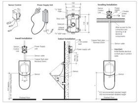 Cube 0.8L Urinal Electronic Rough In Kit Series II