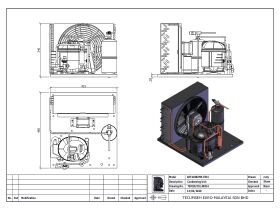 Tecumseh Condensing Unit 1/2hp R404A MHBP Aet4460ZHR