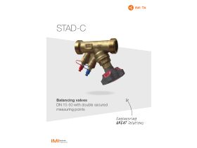 Specification Sheet - TA Hydronics Balancing Valve STAD-C