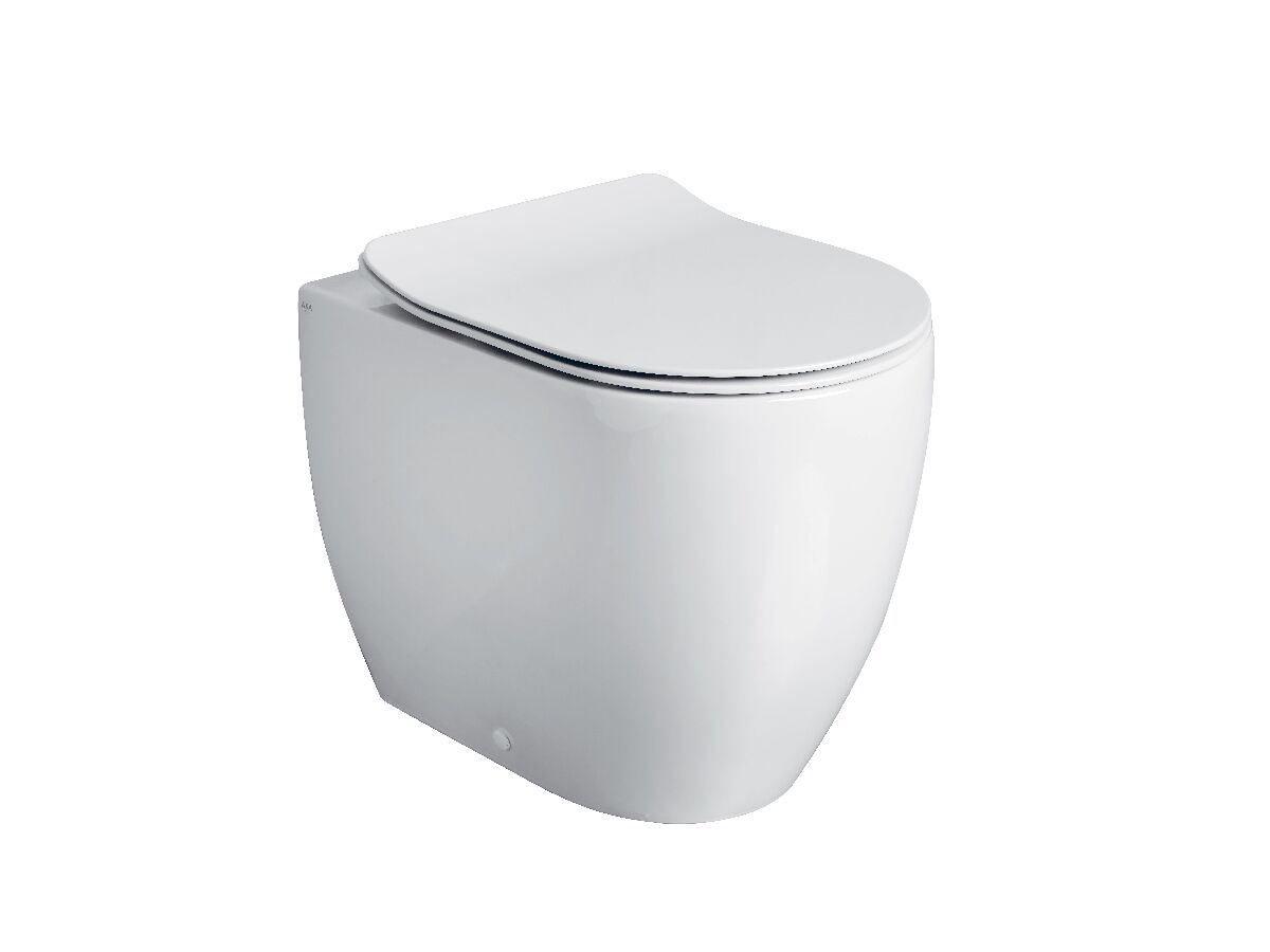AXA Uno Rimless Back To Wall Pan Soft Close Quick Release Seat White (4 Star)
