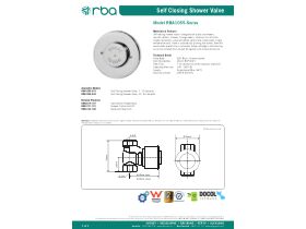 Specification Sheet - RBA Short Run Shower Valve Chrome