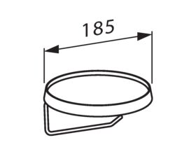 Kartell Toilet Roll Holder Transparent/ Chrome