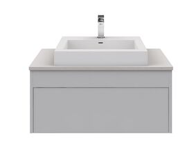 Acqua Wall Hung Vanity Unit 750mm Caesarstone Surface 20mm Top