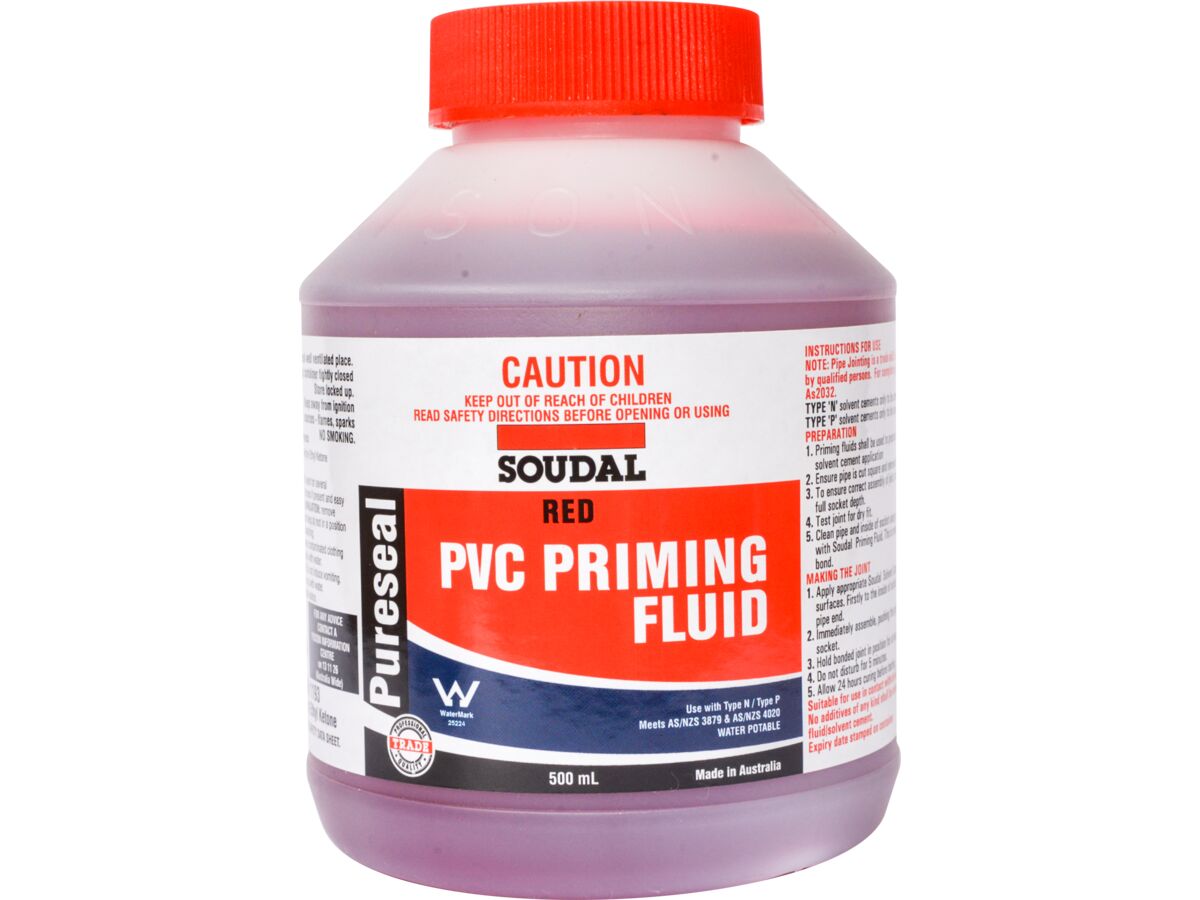 Soudal Pureseal Priming Fluid Red 500ml