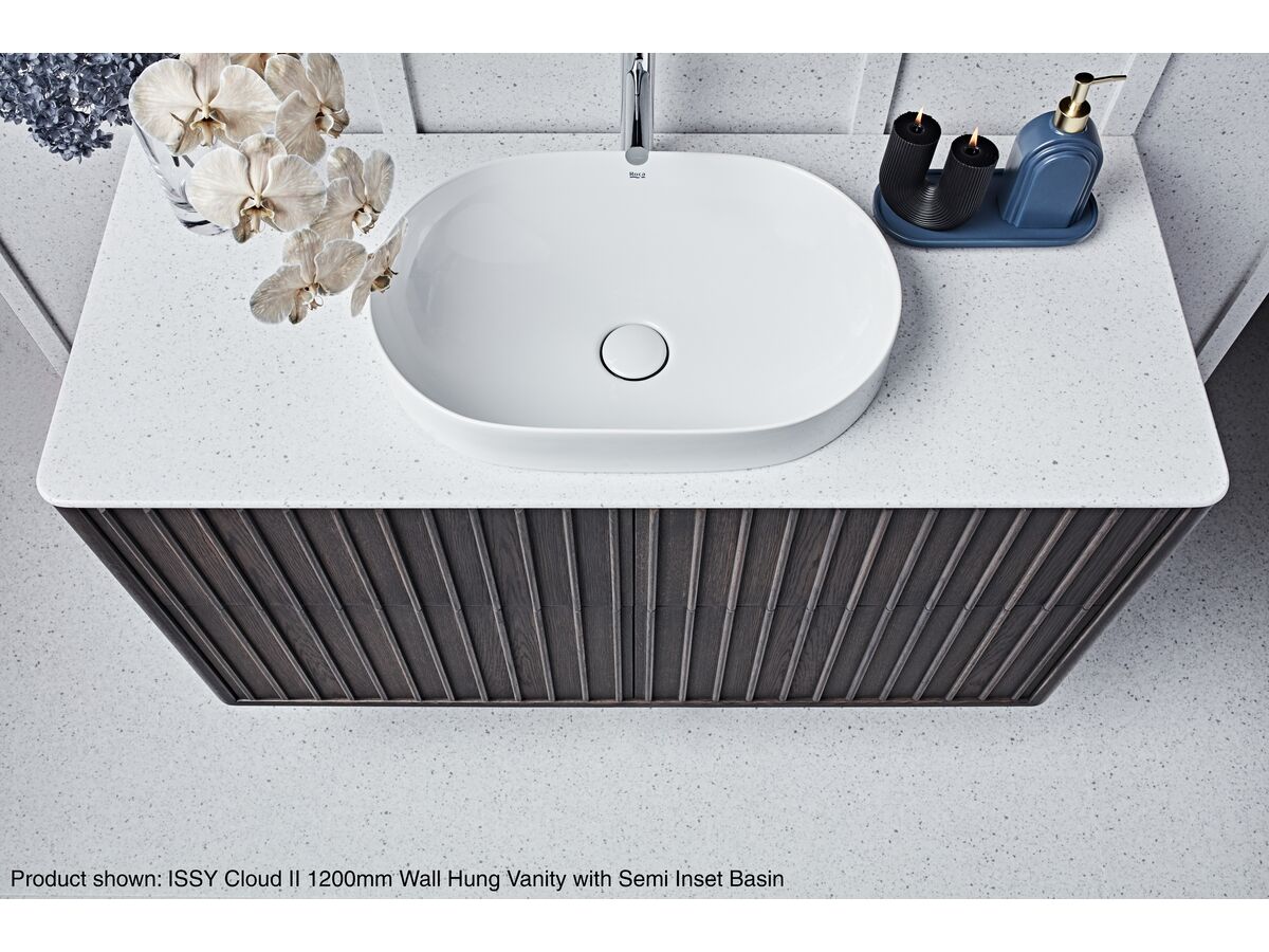 ISSY Cloud II 1200mm Wall Hung Vanity with Semi Inset Basin