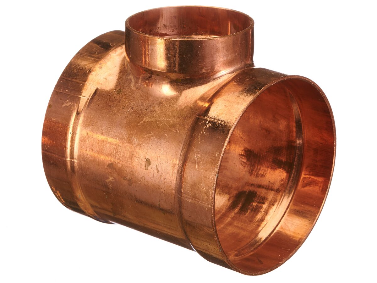 Ardent Copper Reducing Tee High Pressure 100mm x 50mm