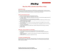 Installation Instructions - Mizu Bloc MK2 Extended Basin Mixer (4 Star)