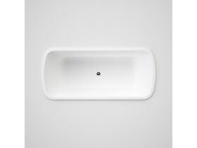 Caroma Urbane 1675 Island Bath Rectangular Oval Acrylic White
