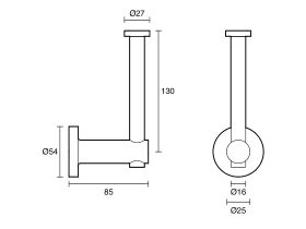 Scala Spare Toilet Roll Holder