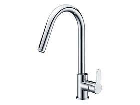 Mizu Soothe Sink Mixer with Pullout Spray Chrome (4 Star)