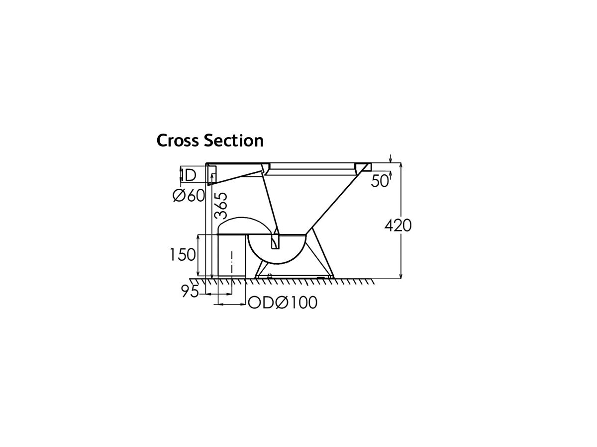 3Monkeez Pedestal Pan S Trap Stainless Steel (3 Star)