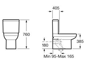 Dama Senso Compact Close Coupled Back To Wall Bottom Inlet Toilet Suite, Soft Close Quick Release White/ Chrome (4 Star)