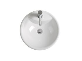 Mizu Drift Semi-Recessed Basin 430mm 1 Taphole White