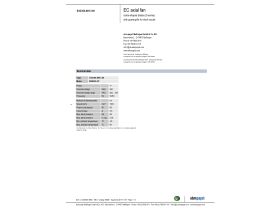 Specification Sheet - Ebm EC S3G300AK1360