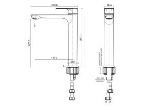 Milli Trace Extended Basin Mixer