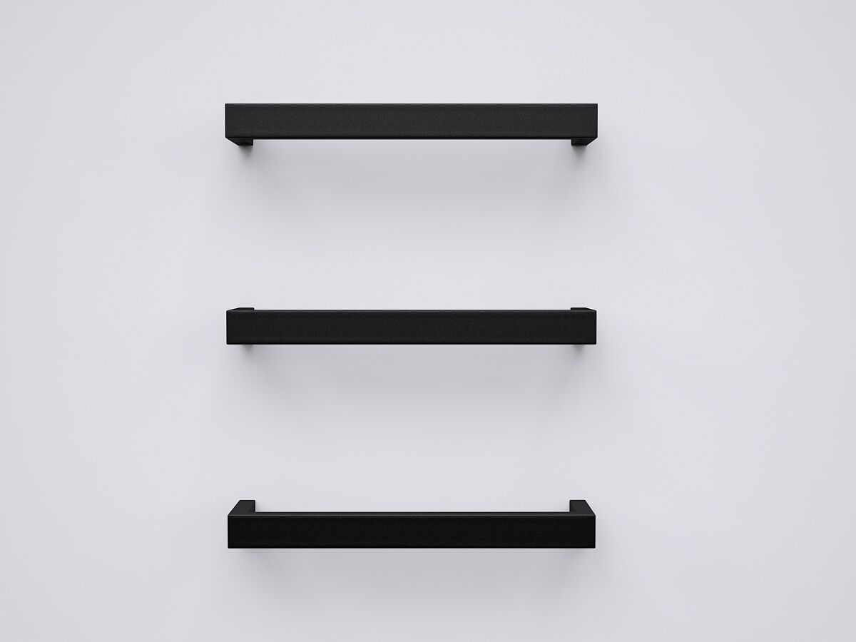 Kado Lux Quad Heat Towel Rail 430 (Each) Black