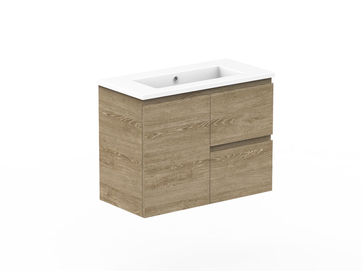 Posh Domaine Ensuite 750mm Wall Hung Vanity Cast Marble Top from Reece