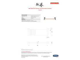 Specification Sheet - Milli Mood Edit Shower Shelf Brushed Gunmetal