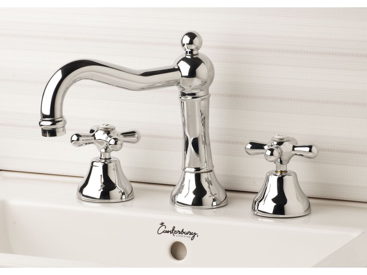 Classic Provincial Column Basin Set Chrome (4 Star)