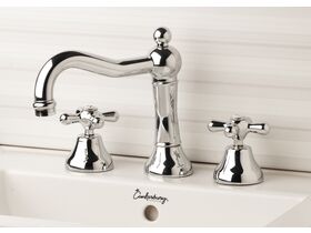 Classic Provincial Column Basin Set Chrome (4 Star)