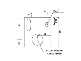 CRH Square Floor Guide Roller A260