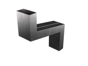 Downpipe Offset 100mm x 50mm Zinc