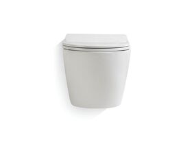 Kado Lux Wall Hung Pan with Soft Close Quick Release Seat Thin White (4 Star)
