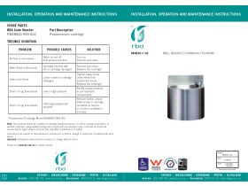 Installation Instructions - RBA Wall Mounted Drinking Fountain Stainless Steel