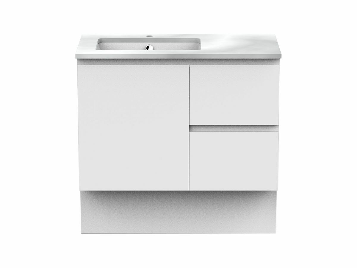 ADP Essence MKII Vanity Unit with Kick 1Door & 2 Draws No Basin 900