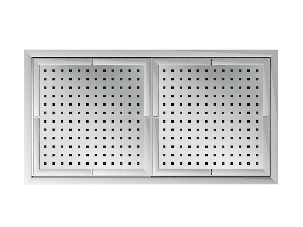 Nobili Plus Double Ceiling Shower Chrome (3 Star)