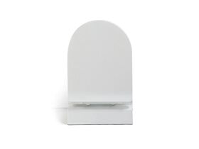 Kado Lux Wall Hung Pan with Soft Close Quick Release Seat Thin White (4 Star)