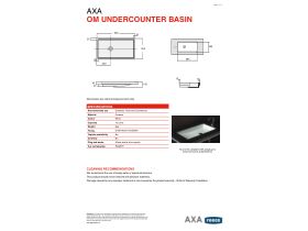 Technical Guide - AXA Om Under Counter Basin White