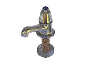 Enware Pillar Tap Push Button Type 48 Spring Action 15mm Chrome (4 Star)