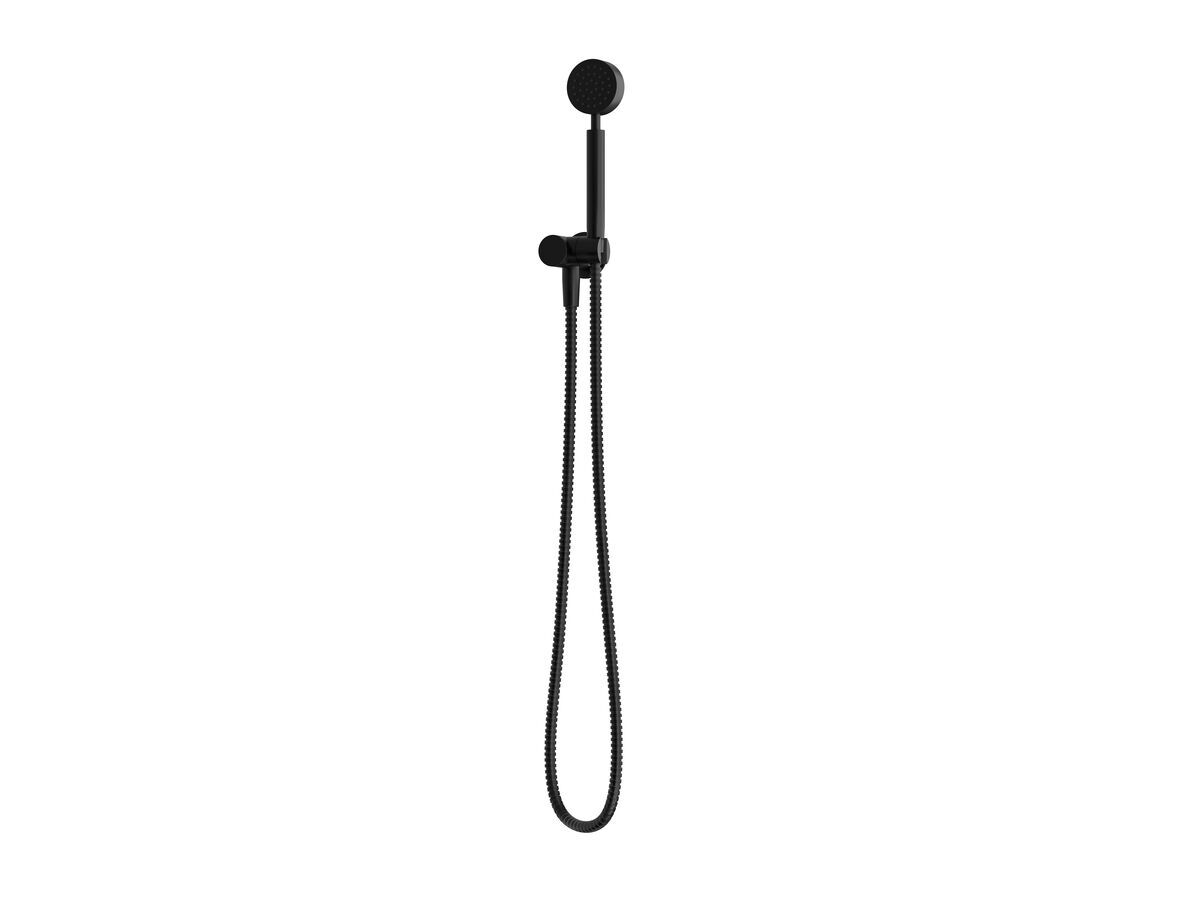 Milli Mood Edit Round Handshower with Swivel Bracket Matte Black (3 Star)