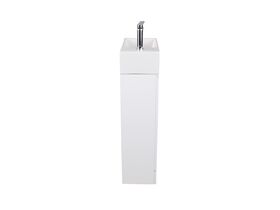 Posh Solus Powder Room Floor Cabinet Only White