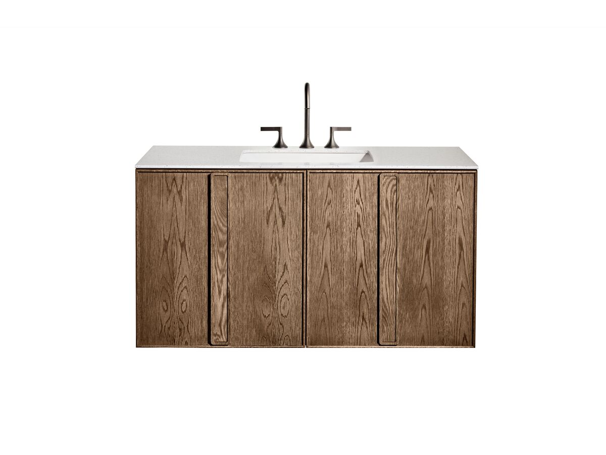 ISSY Adorn Undermount Wall Hung Vanity Unit with Two Doors & Internal Shelf with Grande Handle