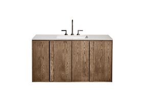 ISSY Adorn Undermount Wall Hung Vanity Unit with Two Doors & Internal Shelf with Grande Handle
