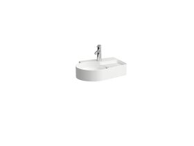 LAUFEN Val Wall/Counter basin 1 Taphole with Overflow 530x400 Internal Texture