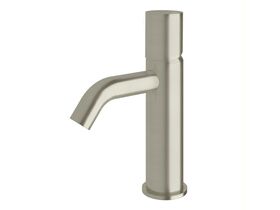 Milli Pure Basin Mixer Tap Curved Spout Brushed Nickel (5 Star)