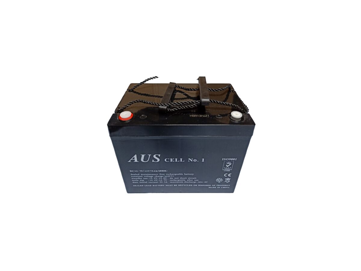 75AH 12VDC DEEP CYCLE Lead Acid Battery from Reece