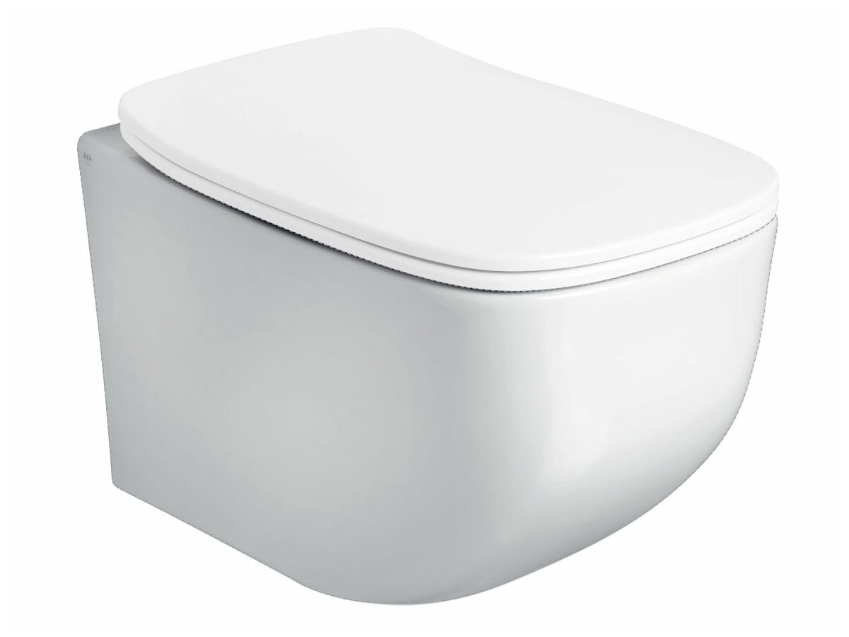 AXA Five Wall Hung Rimless Pan Only White (4 Star)